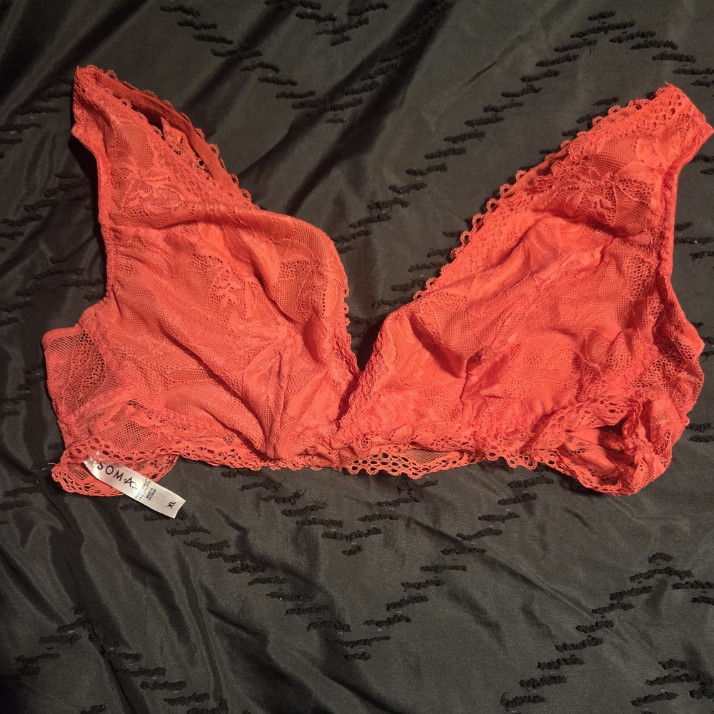 Soma Coral Lace Bralette